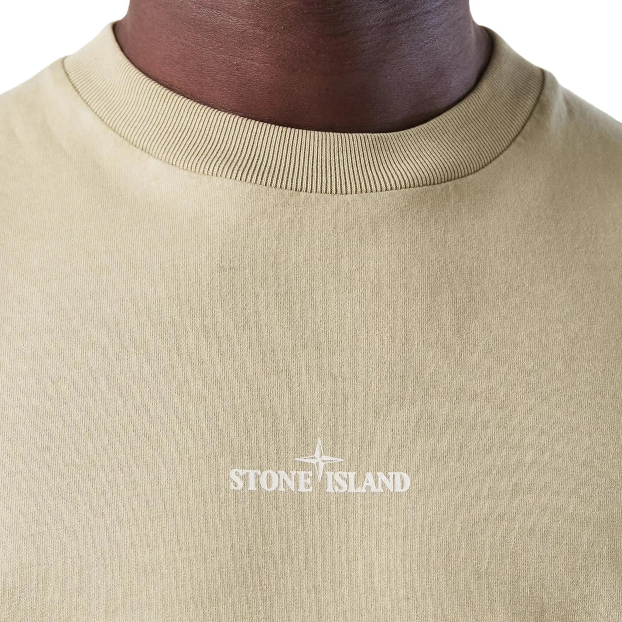 Detailed front View of Stone Island Combed Industrial Print T Shirt K2S152100037S0241V009A
